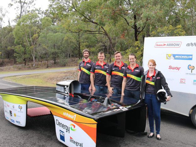 Auto solare del Team Arrow dall'Australia