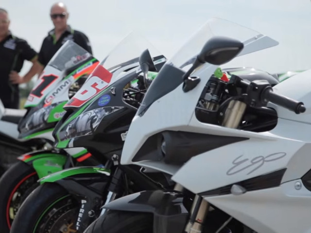 Energica Ego vs WSBK Kawasaki ZX-10R vs Lamborghini